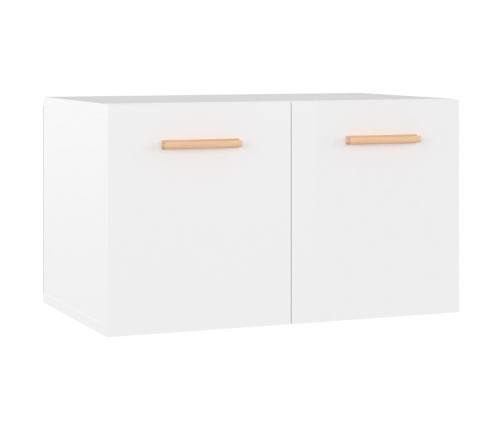 Armario pared madera contrachapada blanco brillo 60x36,5x35 cm