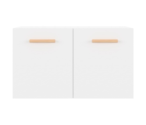 Armario pared madera contrachapada blanco brillo 60x36,5x35 cm