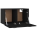 Armario de pared madera contrachapada negro 60x36,5x35 cm