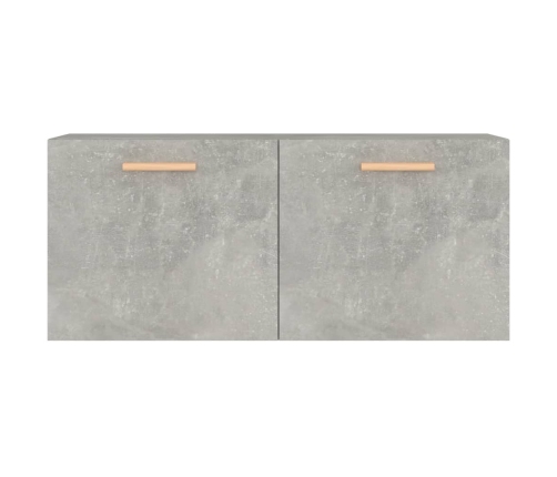 Armario de pared madera ingeniería gris hormigón 80x35x36,5 cm