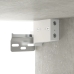 Armario de pared madera ingeniería gris hormigón 80x35x36,5 cm