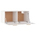 Armario pared madera contrachapada blanco brillo 80x35x36,5 cm