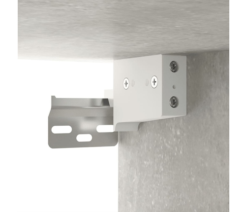 Armario de pared madera ingeniería gris hormigón 80x36,5x35 cm