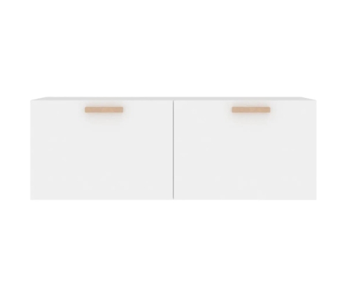 Armario de pared madera contrachapada blanco 100x36,5x35 cm