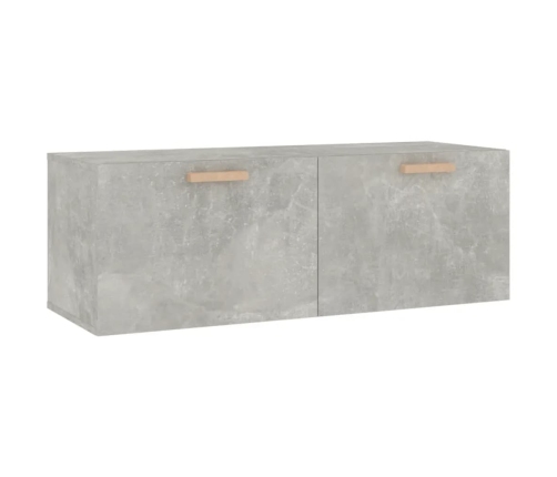 Armario pared madera contrachapada gris hormigón 100x36,5x35 cm