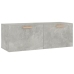 Armario pared madera contrachapada gris hormigón 100x36,5x35 cm