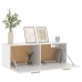 Armario pared madera contrachapada blanco brillo 100x36,5x35 cm