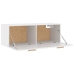 Armario pared madera contrachapada blanco brillo 100x36,5x35 cm