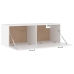 Armario de pared madera contrachapada blanco 100x36,5x35 cm