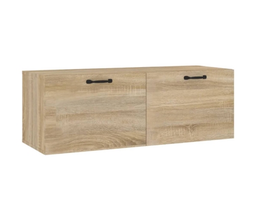 Armario pared madera contrachapada roble Sonoma 100x36,5x35 cm