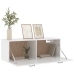 Armario pared madera contrachapada blanco brillo 100x36,5x35 cm