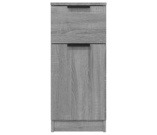 Aparador de madera contrachapada gris Sonoma 30x30x70 cm