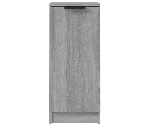 Aparadores 2 uds madera contrachapada gris Sonoma 30x30x70 cm