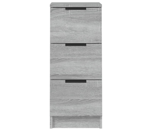 Aparador de madera contrachapada gris Sonoma 30x30x70 cm