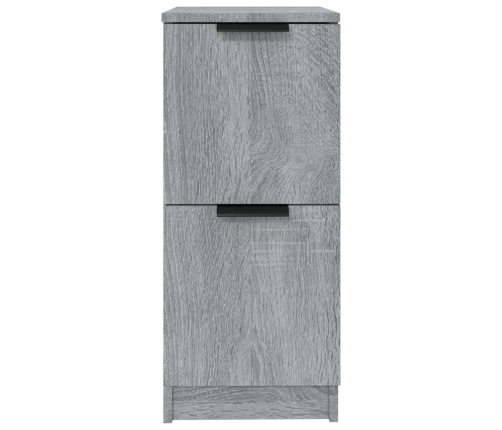 Aparador de madera contrachapada gris Sonoma 30x30x70 cm