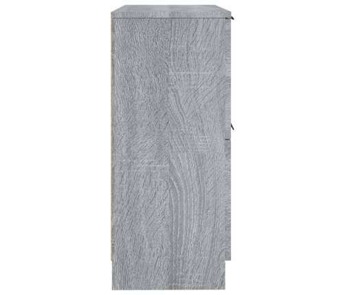 Aparador de madera contrachapada gris Sonoma 30x30x70 cm