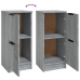 Aparadores 2 uds madera contrachapada gris Sonoma 30x30x70 cm