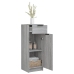 Armario de baño madera contrachapada gris Sonoma 32x34x90 cm