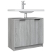 Armario de baño madera contrachapada gris Sonoma 64,5x33,5x59cm