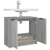 Armario de baño madera contrachapada gris Sonoma 64,5x33,5x59cm