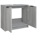 Armario de baño madera contrachapada gris Sonoma 64,5x33,5x59cm