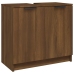 Armario baño madera contrachapada roble marrón 64,5x33,5x59 cm