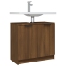 Armario baño madera contrachapada roble marrón 64,5x33,5x59 cm