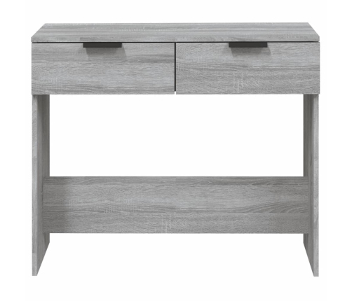 Mesa consola madera contrachapada gris Sonoma 90x36x75 cm