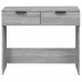 Mesa consola madera contrachapada gris Sonoma 90x36x75 cm