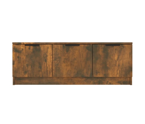 Mueble de TV madera contrachapada roble ahumado 102x35x36,5 cm