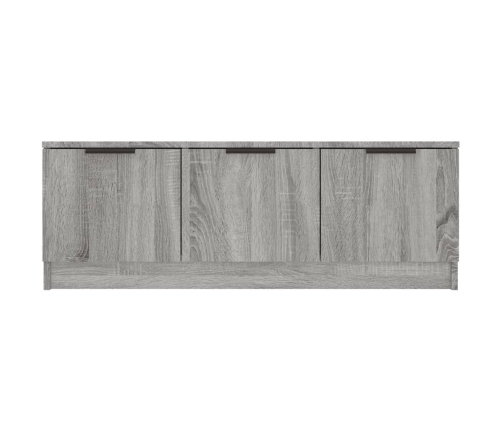 Mueble de TV madera contrachapada gris Sonoma 102x35x36,5 cm