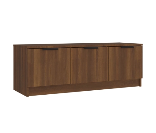 vidaXL Mueble de TV madera contrachapada marrón roble 102x35x36,5 cm