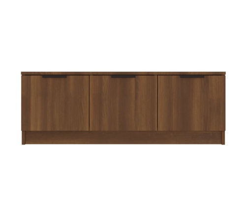 vidaXL Mueble de TV madera contrachapada marrón roble 102x35x36,5 cm