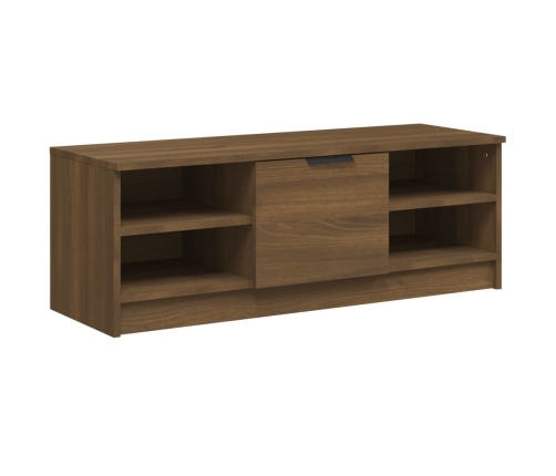 Mueble de TV madera contrachapada roble marrón 102x35,5x36,5 cm