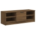 Mueble de TV madera contrachapada roble marrón 102x35,5x36,5 cm