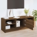 Mueble de TV madera contrachapada roble marrón 102x35,5x36,5 cm