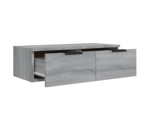 Armario de pared madera de ingeniería gris Sonoma 68x30x20 cm