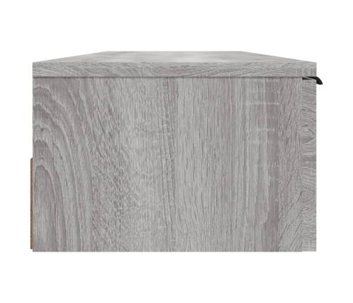 Armario de pared madera de ingeniería gris Sonoma 102x30x20 cm