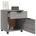 Archivador ruedas madera contrachapada gris Sonoma 45x38x54 cm