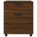 Archivador ruedas madera contrachapada roble Sonoma 45x38x54 cm