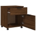 Archivador ruedas madera contrachapada roble Sonoma 45x38x54 cm