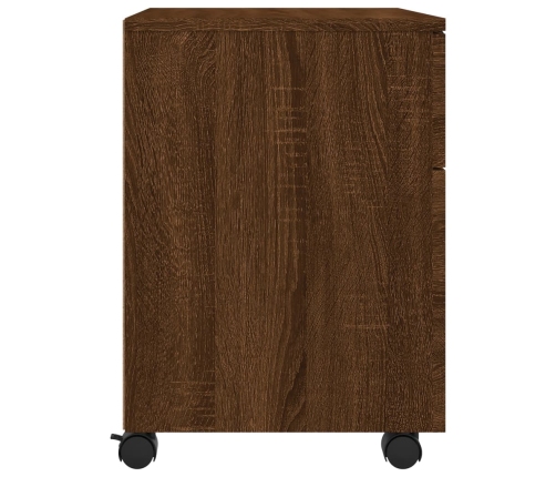 Archivador ruedas madera contrachapada roble Sonoma 45x38x54 cm