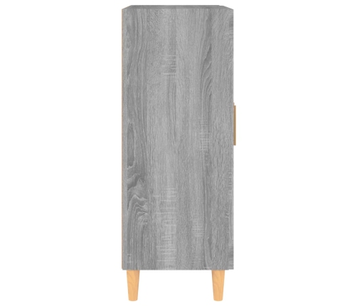 Aparador de madera contrachapada gris Sonoma 69,5x34x90 cm