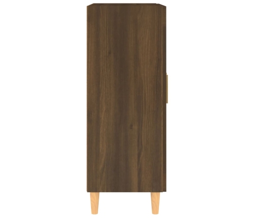 Aparador madera contrachapada marrón roble 69,5x34x90 cm