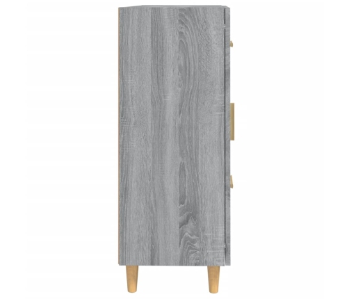 Aparador de madera contrachapada gris Sonoma 69,5x34x90 cm