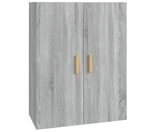 Armario de pared colgante gris Sonoma 69,5x34x90 cm