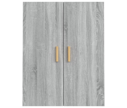 Armario de pared colgante gris Sonoma 69,5x34x90 cm