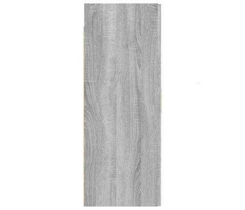 Armario de pared colgante gris Sonoma 69,5x34x90 cm