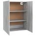 Armario de pared colgante gris Sonoma 69,5x34x90 cm