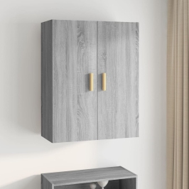 Armario de pared colgante gris Sonoma 69,5x34x90 cm